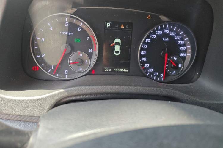 Used Hyundai Elantra (6th Generation / Lingdong) 2018 1.4T Dual-Clutch Xuan Dong · Dynamic Edition Odometer Close Up