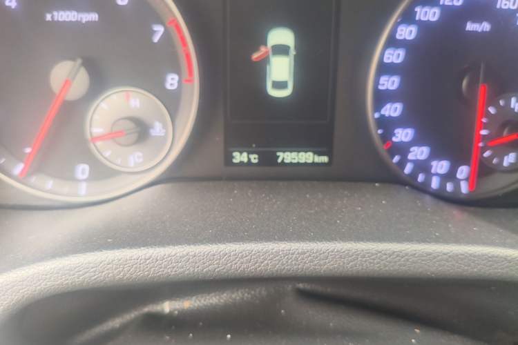 Used Hyundai Elantra (6th Generation / Lingdong) 2018 1.4T Dual-Clutch Xuan Dong · Dynamic Edition Odometer Close Up