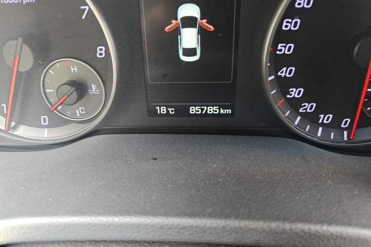 Used Hyundai Elantra (6th Generation / Lingdong) 2018 1.4T Dual-Clutch Xuan Dong · Dynamic Edition Odometer Close Up
