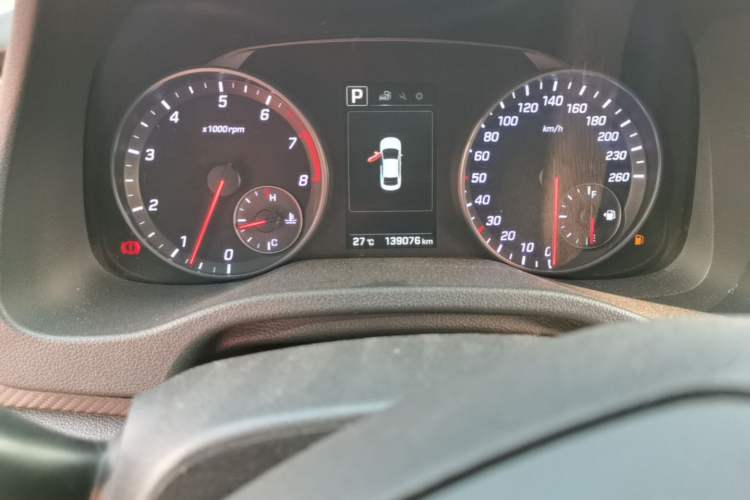 Used Hyundai Elantra (6th Generation / Lingdong) 2018 1.4T Dual-Clutch Xuan Dong · Dynamic Edition Odometer Close Up