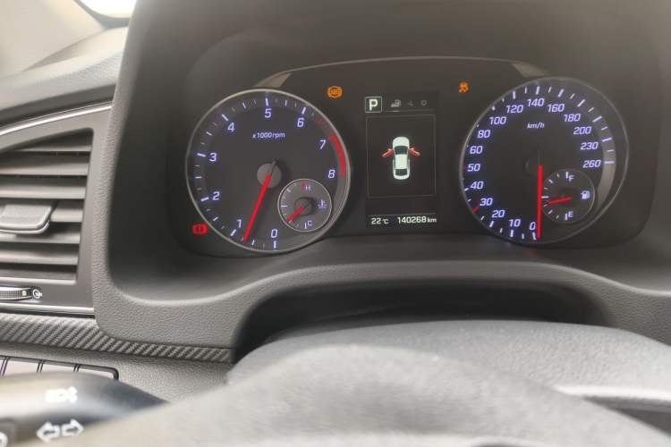Used Hyundai Elantra (6th Generation / Lingdong) 2018 1.4T Dual-Clutch Xuan Dong · Dynamic Edition Odometer Close Up