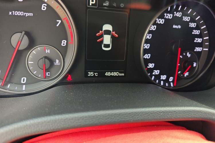 Used Hyundai Elantra (6th Generation / Lingdong) 2018 1.4T Dual-Clutch Xuan Dong · Dynamic Edition Odometer Close Up