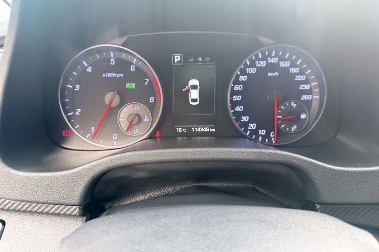 Used Hyundai Elantra (6th Generation / Lingdong) 2018 1.4T Dual-Clutch Xuan Dong · Dynamic Edition Odometer Close Up
