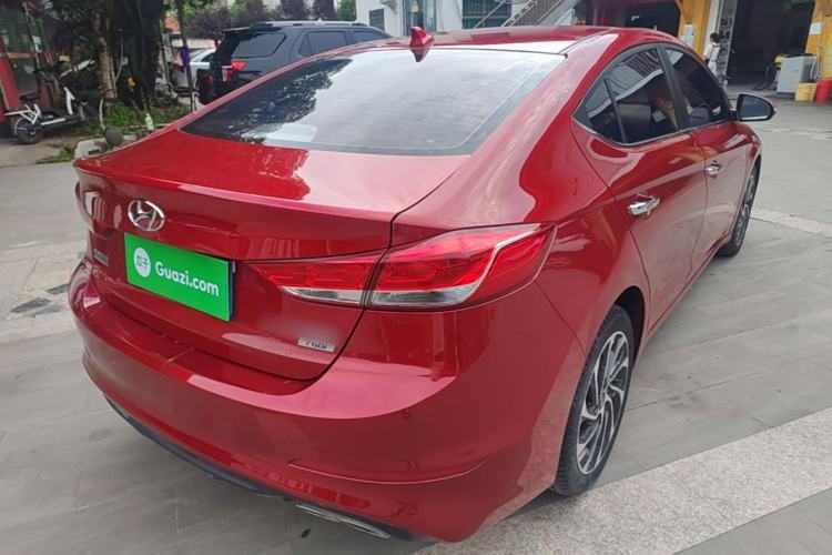 Used Hyundai Elantra (6th Generation / Lingdong) 2019 1.4T Dual-Clutch Xuan Dong · Dynamic Model Rear Right 45 Deg