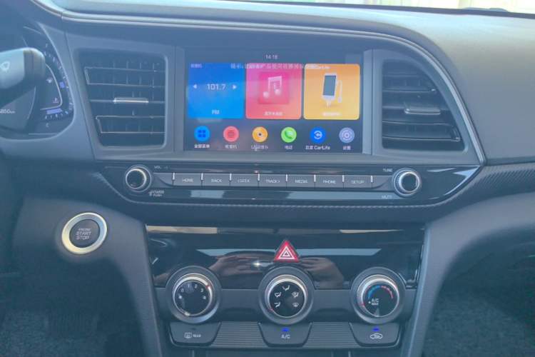 Used Hyundai Elantra (6th Generation / Lingdong) 2019 1.4T Dual-Clutch Xuan Dong · Dynamic Model Audio And AC Panel