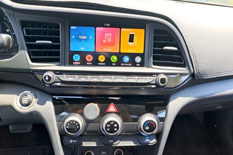 Used Hyundai Elantra (6th Generation / Lingdong) 2019 1.4T Dual-Clutch Xuan Dong · Dynamic Model Audio And AC Panel