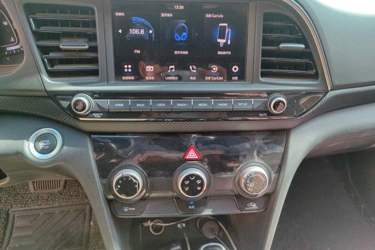 Used Hyundai Elantra (6th Generation / Lingdong) 2019 1.4T Dual-Clutch Xuan Dong · Dynamic Model Audio And AC Panel