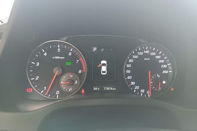 Used Hyundai Elantra (6th Generation / Lingdong) 2019 1.4T Dual-Clutch Xuan Dong · Dynamic Model Instrument Cluster