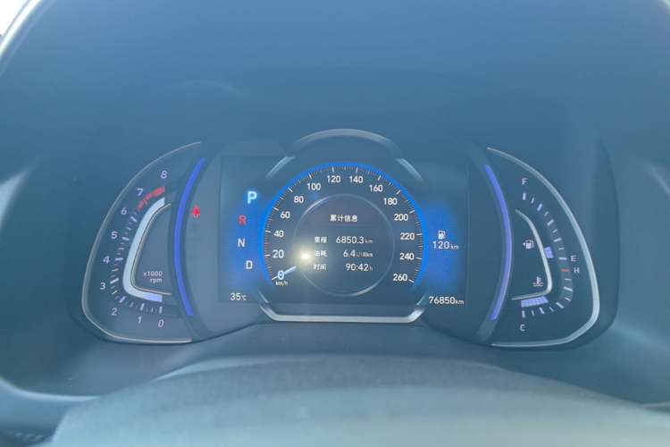 Used Hyundai Elantra (6th Generation / Lingdong) 2019 1.4T Dual-Clutch Xuan Dong · Dynamic Model Instrument Cluster
