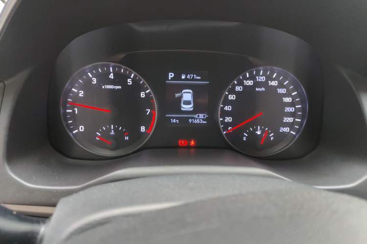 Used Hyundai Elantra (6th Generation / Lingdong) 2019 1.5L CVT ZhiXuan – Elite Version Odometer Close Up