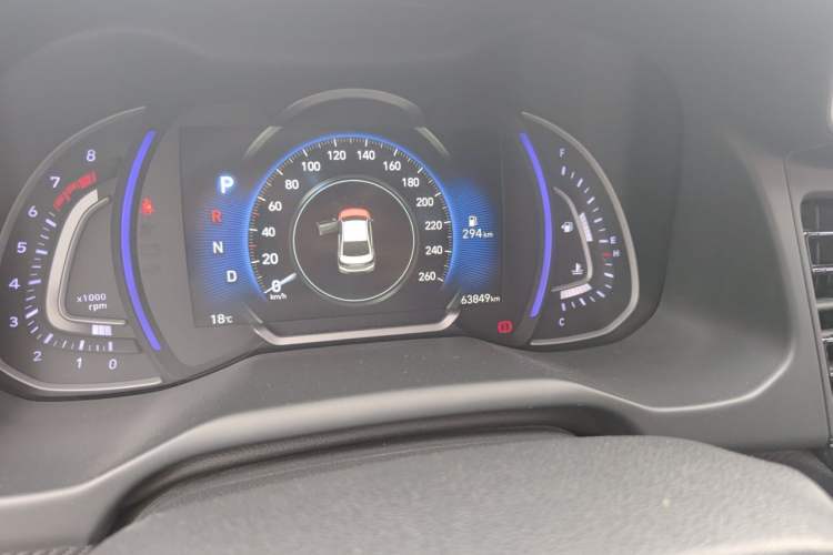 Used Hyundai Elantra (6th Generation / Lingdong) 2019 1.4T Dual-Clutch Xuan Dong · Dynamic Model Odometer Close Up