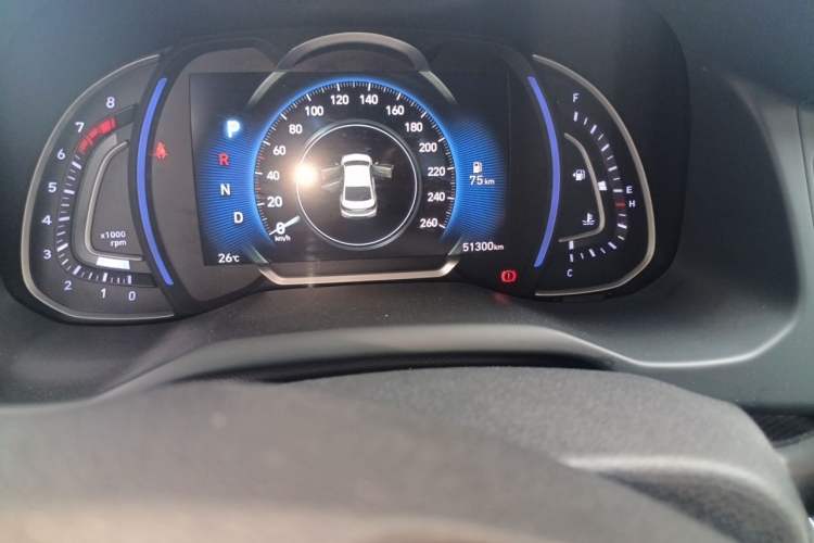 Used Hyundai Elantra (6th Generation / Lingdong) 2019 1.4T Dual-Clutch Xuan Dong · Flagship Model Odometer Close Up