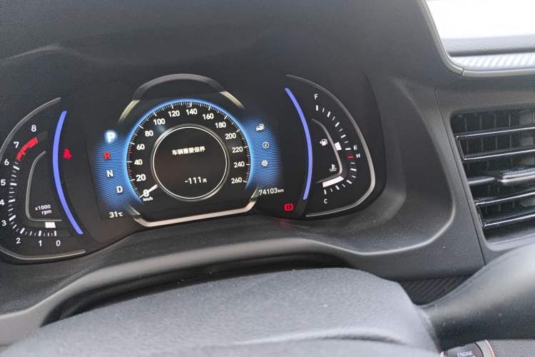 Used Hyundai Elantra (6th Generation / Lingdong) 2020 1.4T Dual-Clutch Xuan Dong · Dynamic Version Odometer Close Up