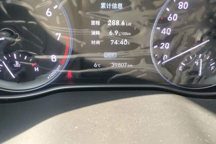 Used Hyundai ENCINO 2018 1.6T Dual-Clutch ZhiPao Edition China V Standard Odometer Close Up