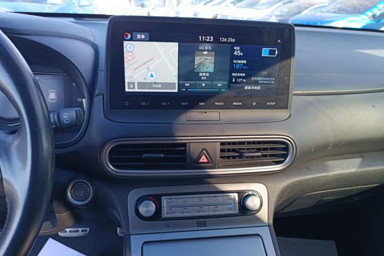 Used Hyundai ENCINO Electric 2020 TOP Enjoyment Edition Audio And AC Panel