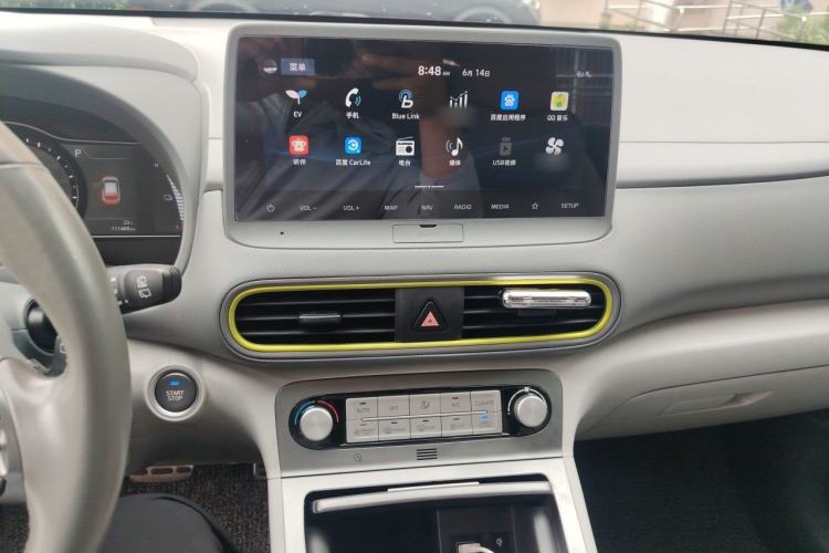 Used Hyundai ENCINO Electric 2020 TOP Enjoyment Edition Audio And AC Panel