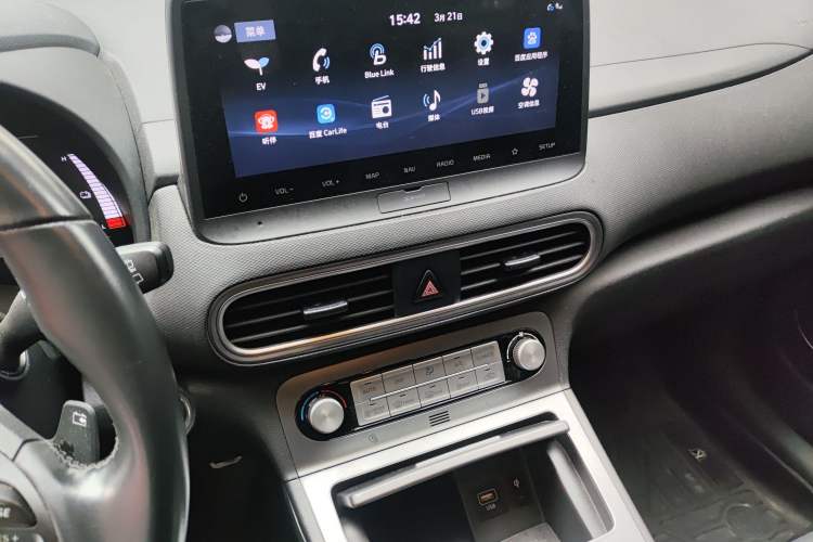 Used Hyundai ENCINO Electric 2020 TOP Enjoyment Edition Audio And AC Panel