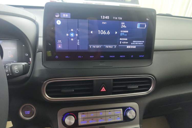 Used Hyundai ENCINO Electric 2020 GLS ZhiJie Edition Audio And AC Panel