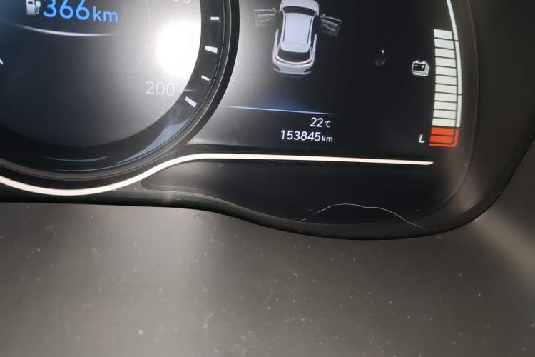 Used Hyundai ENCINO Electric 2020 GLS ZhiJie Edition Odometer Close Up
