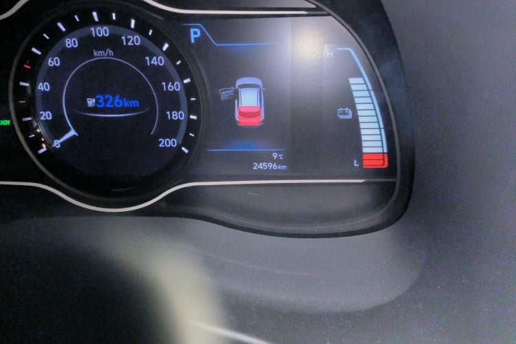 Used Hyundai ENCINO Electric 2020 GLS ZhiJie Edition Odometer Close Up