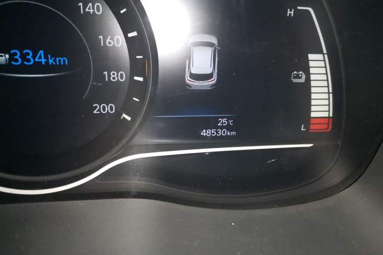 Used Hyundai ENCINO Electric 2020 GLS ZhiJie Edition Odometer Close Up