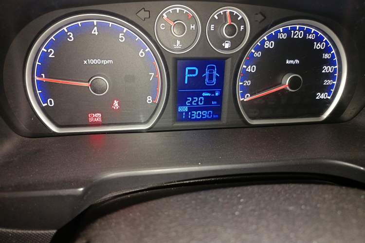 Used Hyundai i30 2009 1.6L Automatic Jingxiang Model Odometer Close Up