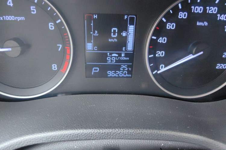 Used Hyundai ix25 2015 2.0L Automatic Two-Wheel Drive Intelligent GLS Odometer Close Up
