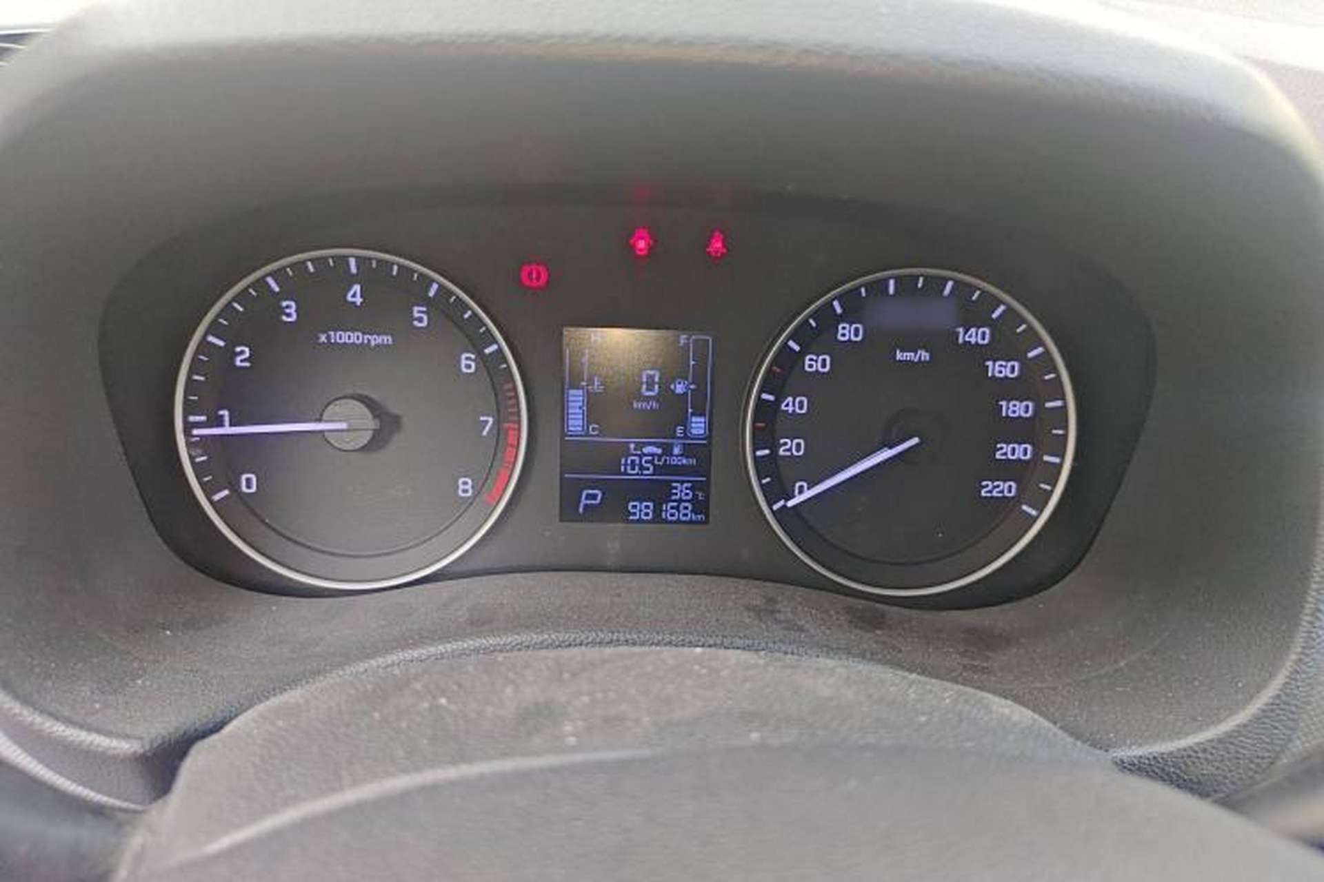 Used Hyundai ix25 2016 1.6T Dual-Clutch Two-Wheel Drive Smart GLS Model Instrument Cluster
