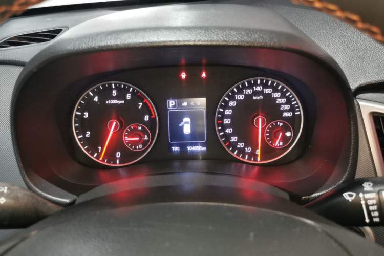 Used Hyundai ix25 2016 1.6T Dual-Clutch Two-Wheel Drive Smart GLS Model Instrument Cluster
