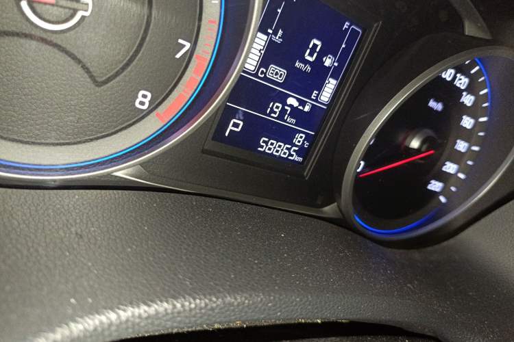 Used Hyundai ix25 2017 1.6L Automatic Smart Version Odometer Close Up