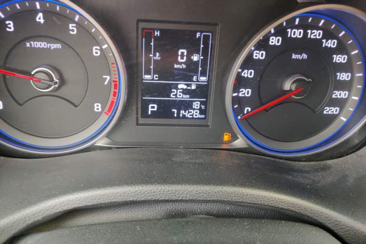 Used Hyundai ix25 2017 1.6L Automatic Smart Version Odometer Close Up