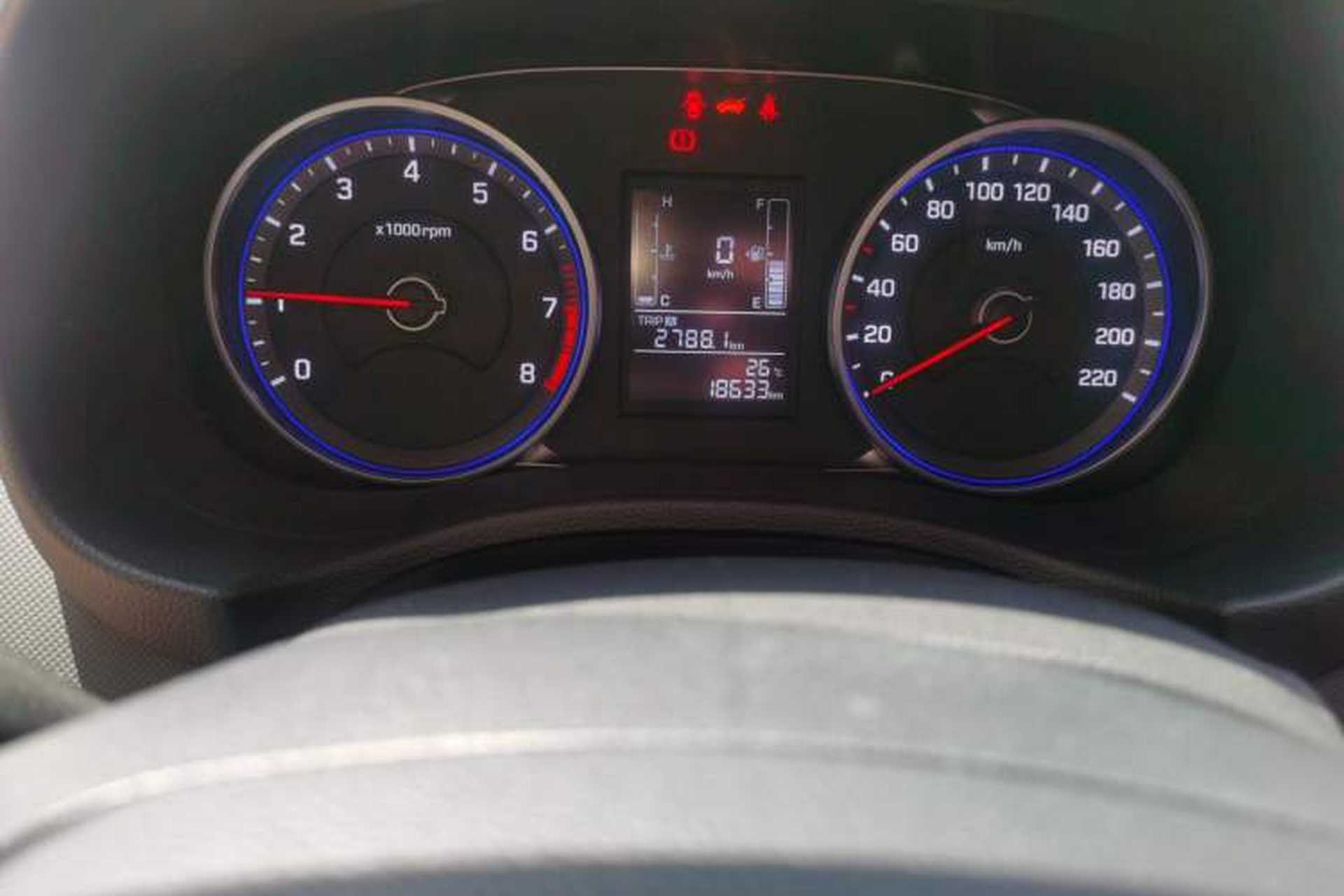 Used Hyundai ix25 2017 1.6L Manual Fashion Model Odometer Close Up