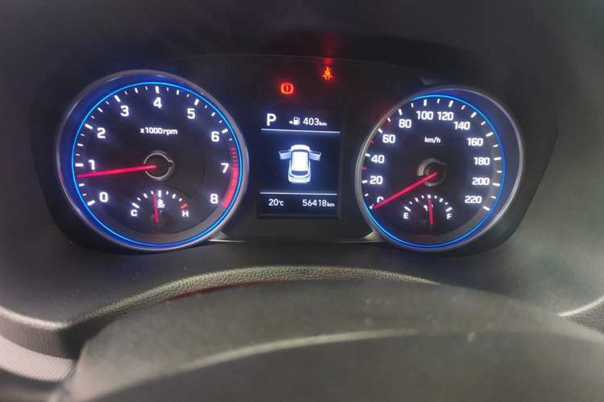 Used Hyundai ix25 2017 1.4T Automatic Smart Version Odometer Close Up