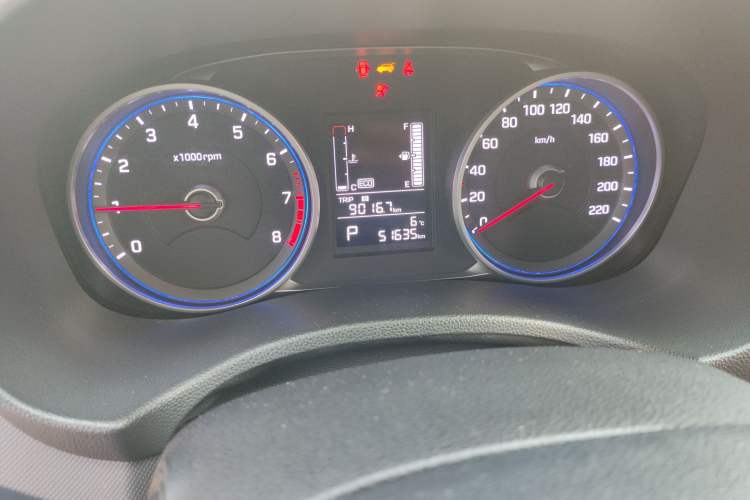 Used Hyundai ix25 2017 1.6L Automatic Smart Version Odometer Close Up