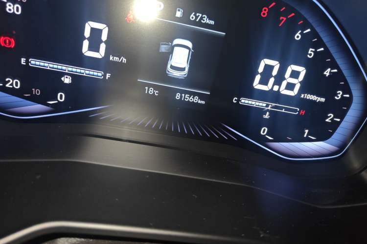 Used Hyundai ix25 2020 1.5L CVT GLS Smart Model Odometer Close Up