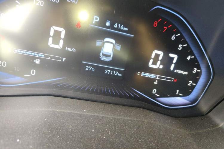 Used Hyundai ix25 2020 1.5L CVT GLS Smart Model Odometer Close Up