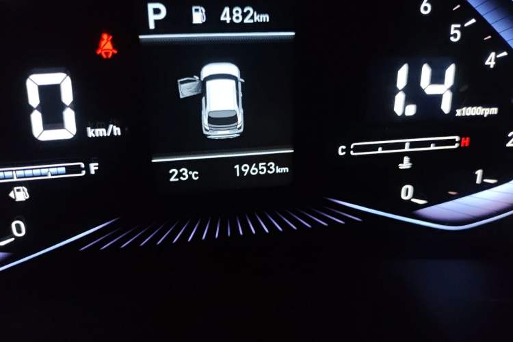Used Hyundai ix25 2020 1.5L CVT DLX Prestige Version Odometer Close Up