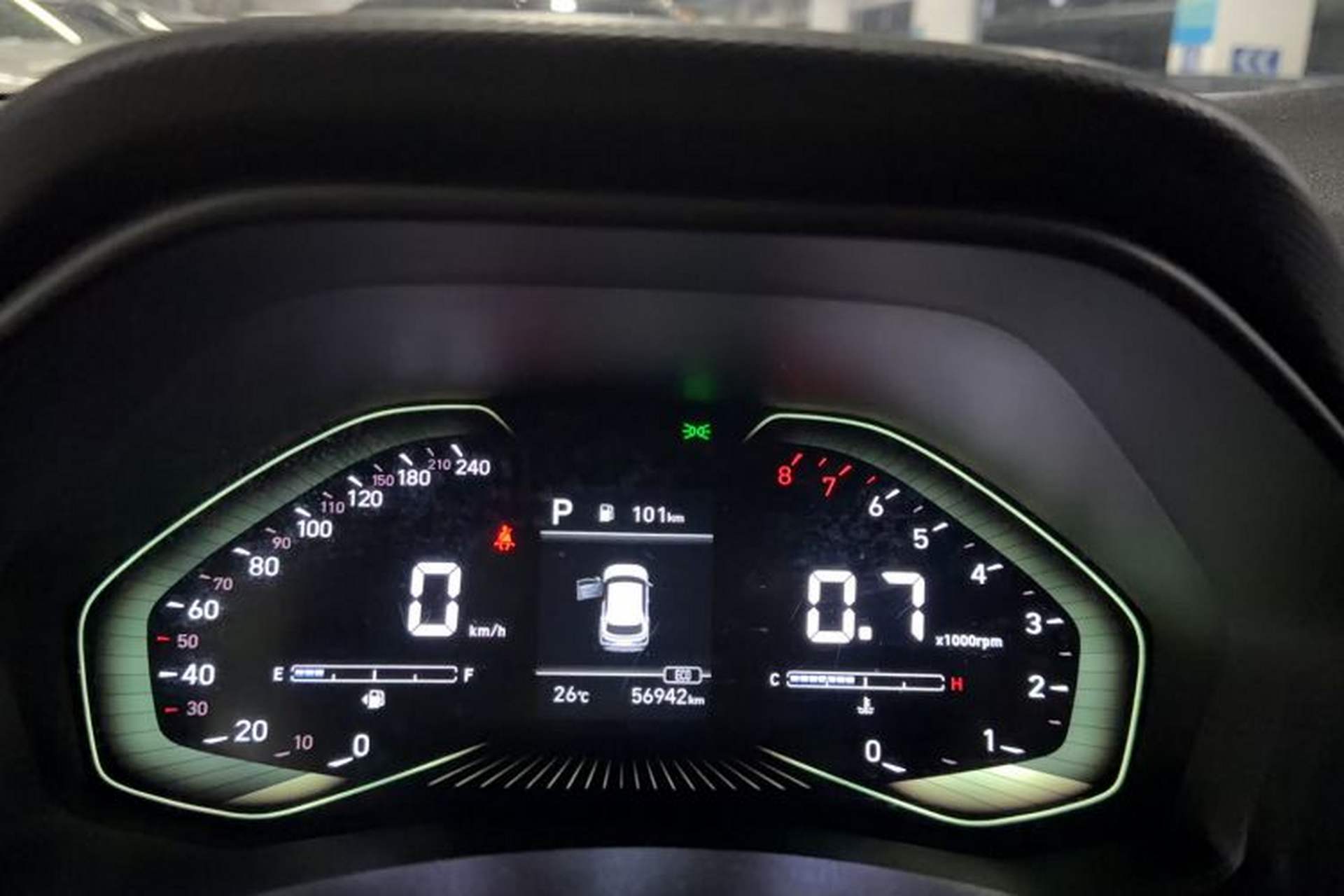 Used Hyundai ix25 2020 1.5L CVT GLS Smart Model Odometer Close Up