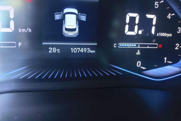 Used Hyundai ix25 2020 1.5L CVT GLS Smart Model Odometer Close Up