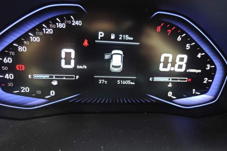 Used Hyundai ix25 2020 1.5L CVT GLS Smart Model Odometer Close Up