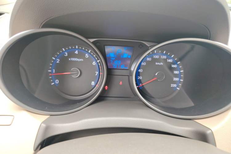 Used Hyundai ix35 2015 2.0L Automatic 2WD Smart Type China IV Odometer Close Up
