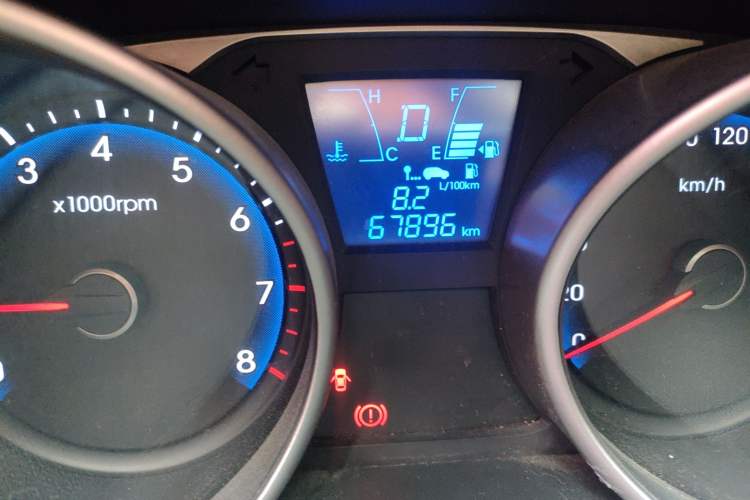 Used Hyundai ix35 2015 2.0L Automatic 2WD Smart Type China IV Odometer Close Up