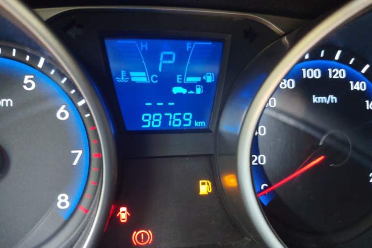 Used Hyundai ix35 2015 2.0L Automatic 2WD Smart Type China IV Odometer Close Up