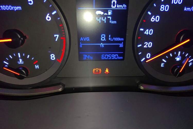Used Hyundai ix35 2018 2.0L Manual Two-Wheel Drive Zhiyong·Changzhi Edition Odometer Close Up