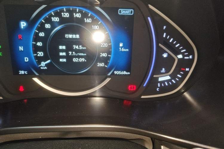 Used Hyundai Lafesta 2019 280TGDi Sport Edition China VI Odometer Close Up