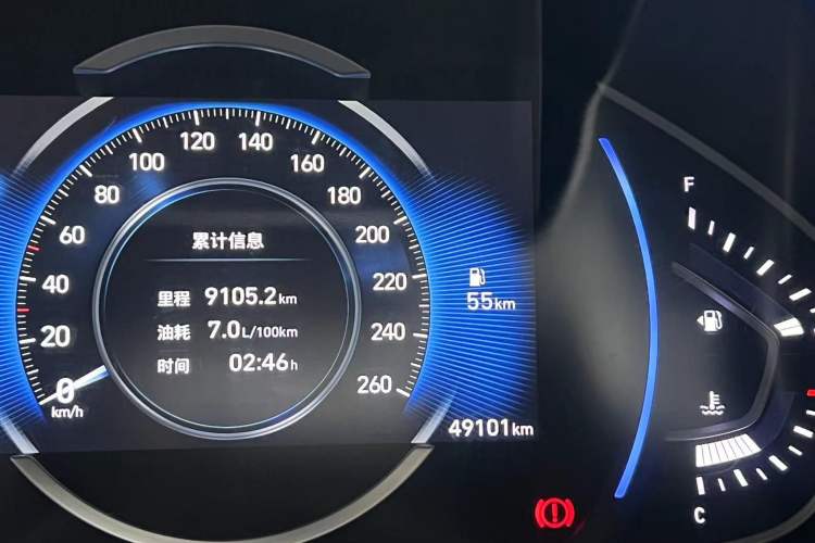 Used Hyundai Lafesta 2019 280TGDi Sport Edition China V Standard Odometer Close Up