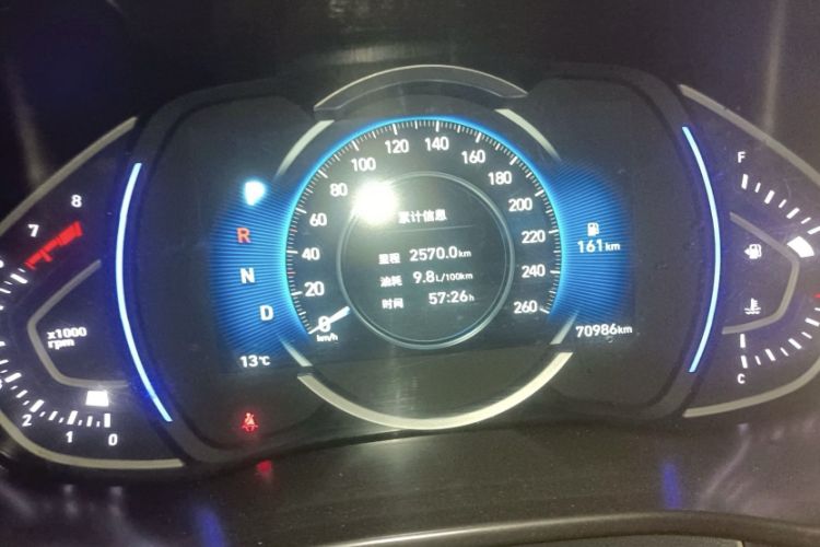 Used Hyundai Lafesta 2019 280TGDi Sport Edition China VI Odometer Close Up