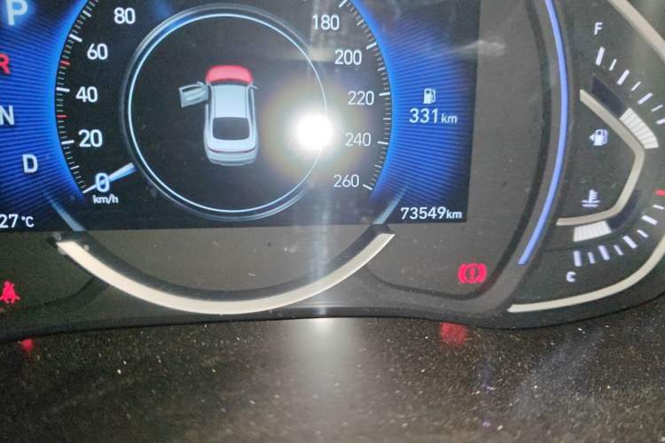 Used Hyundai Lafesta 2019 280TGDi Sport Edition China VI Odometer Close Up