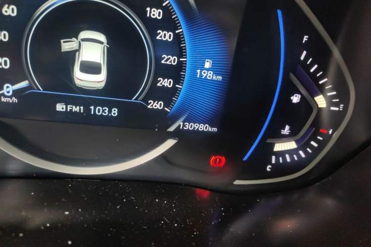 Used Hyundai Lafesta 2021 280TGDi DLX Luxury Edition Odometer Close Up