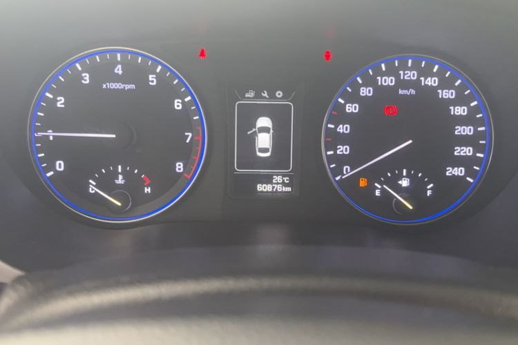 Used Hyundai Mistra 2014 1.8L Manual Comfort GL Model Odometer Close Up
